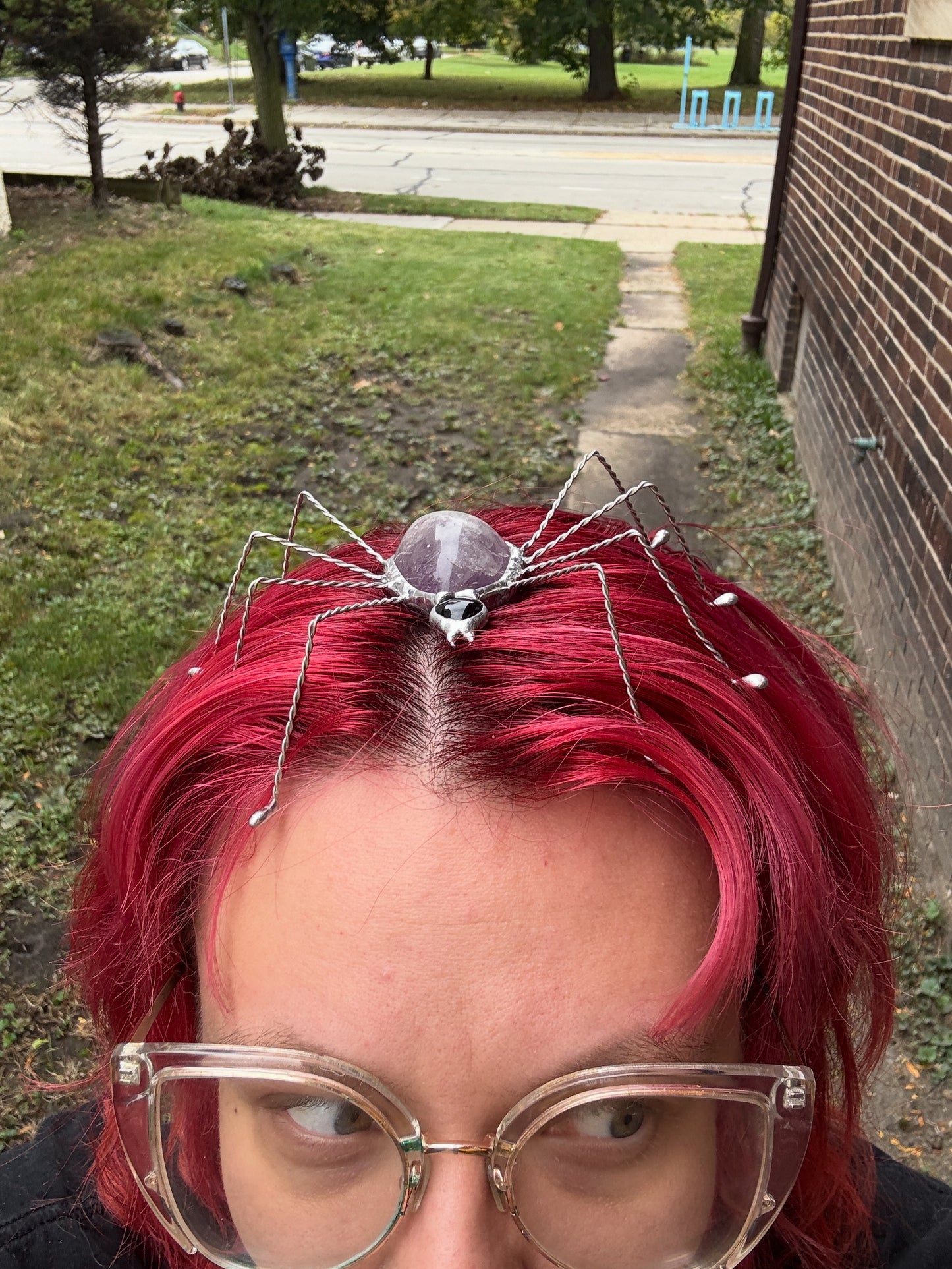 Stained Glass Spiders