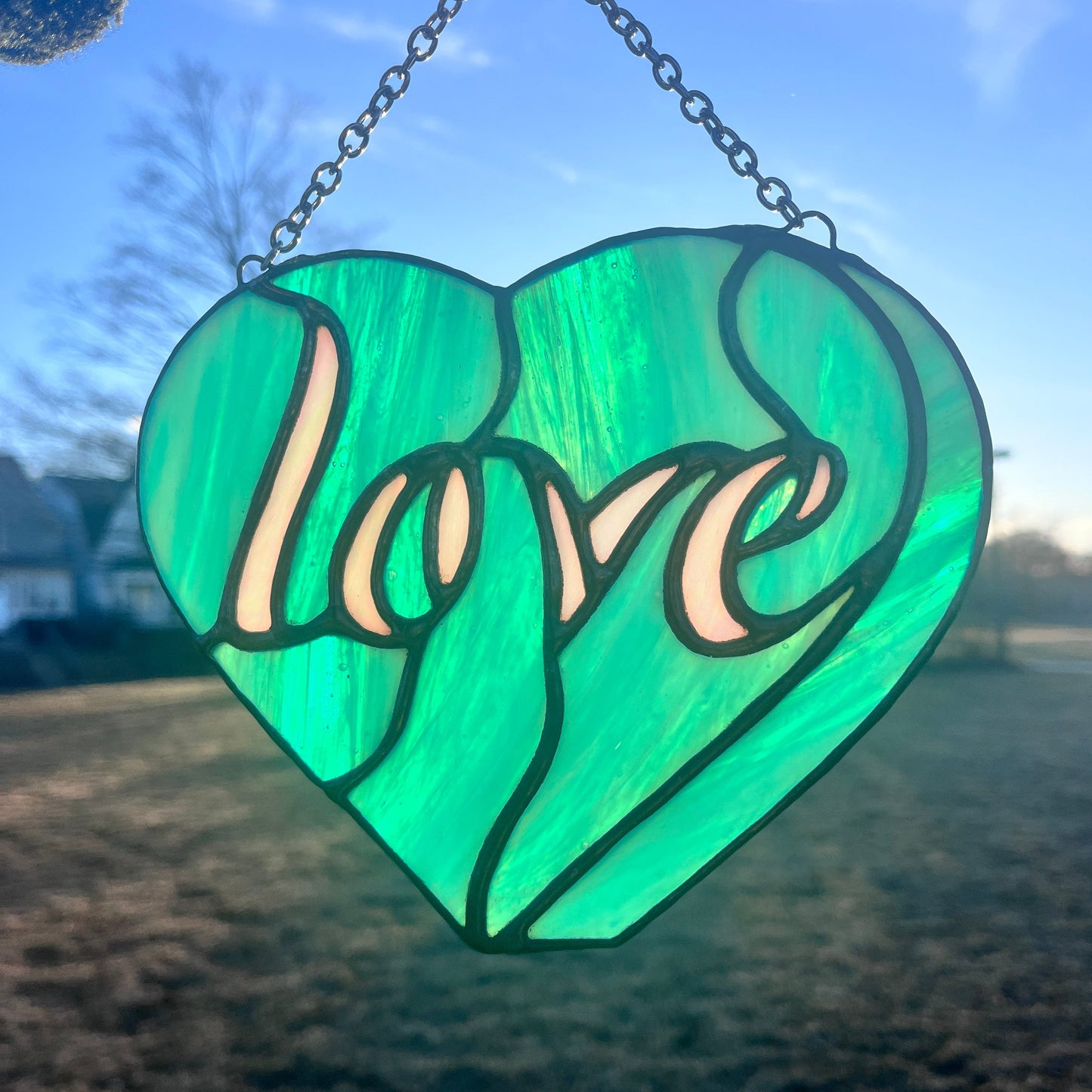 Conversation Heart Stained Glass