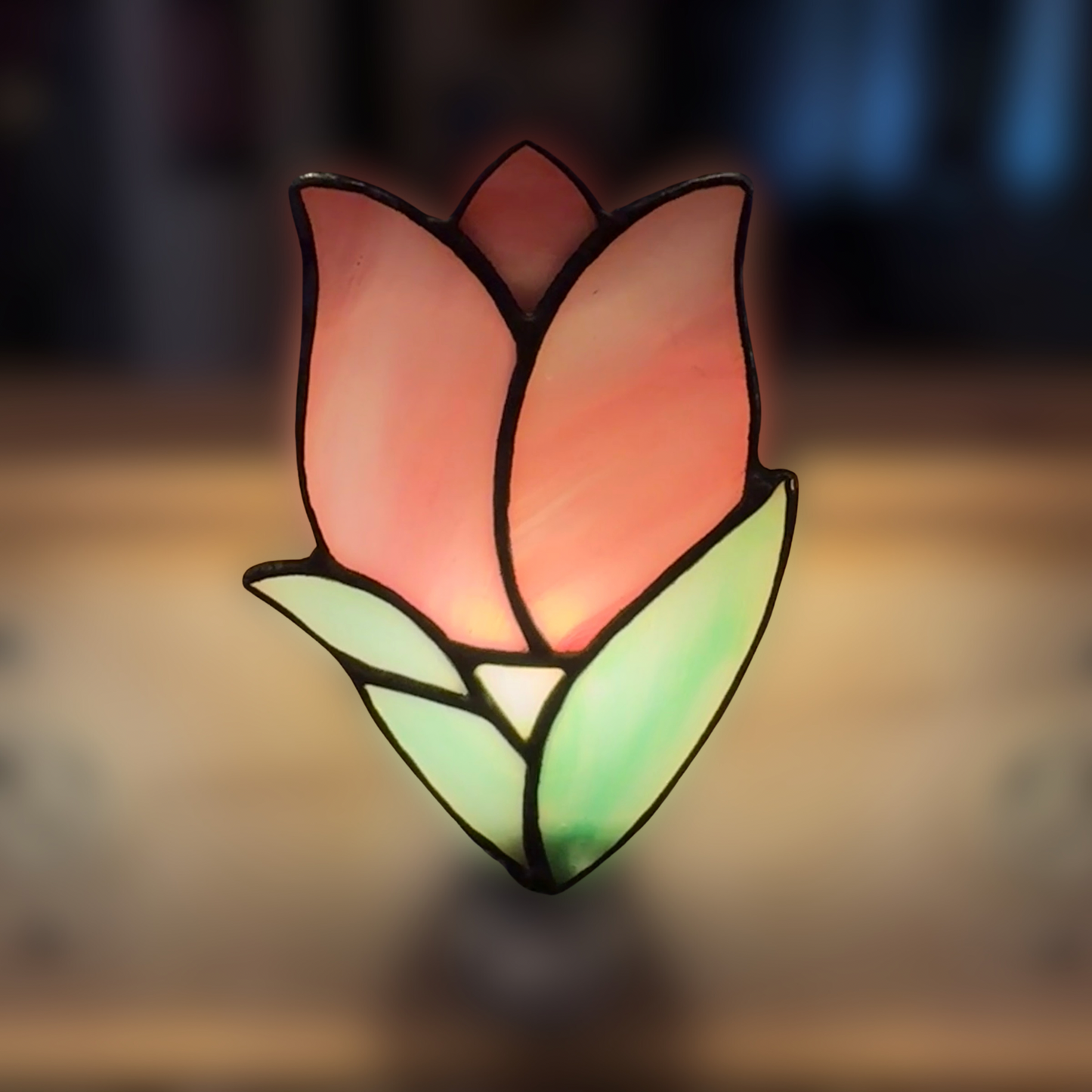 Tulip Stained Glass Nightlight