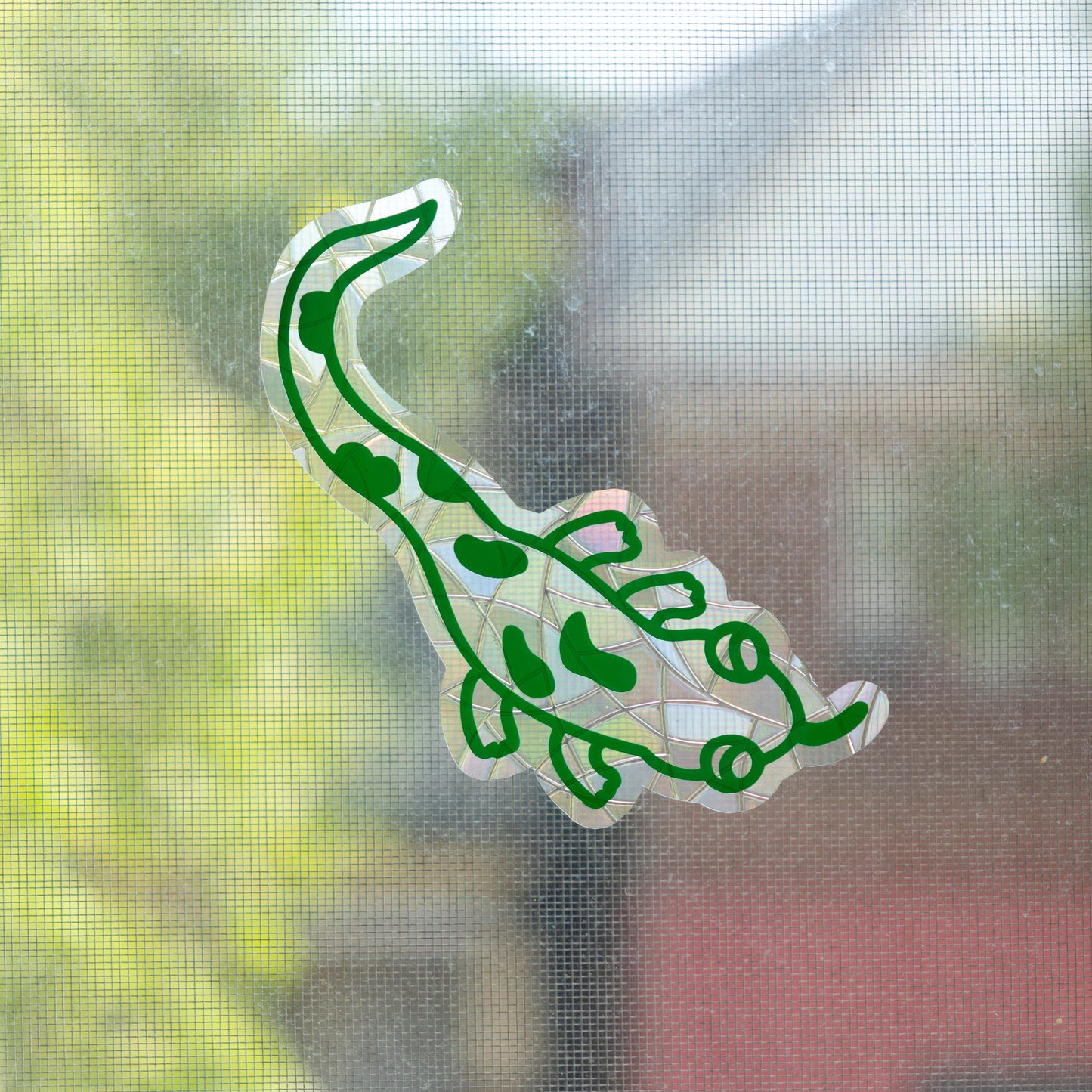 Green Salamander Window Cling