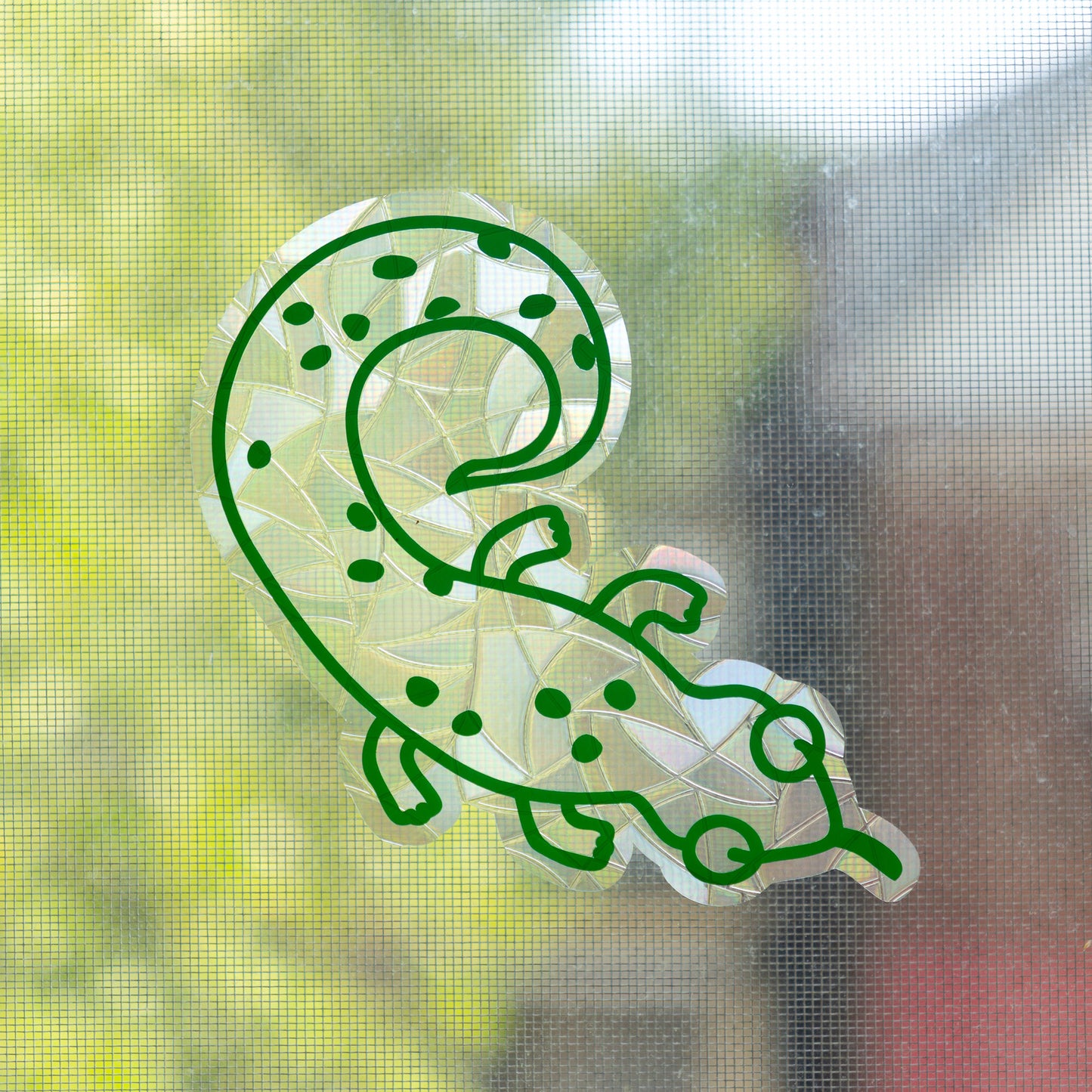 Green Salamander Window Cling