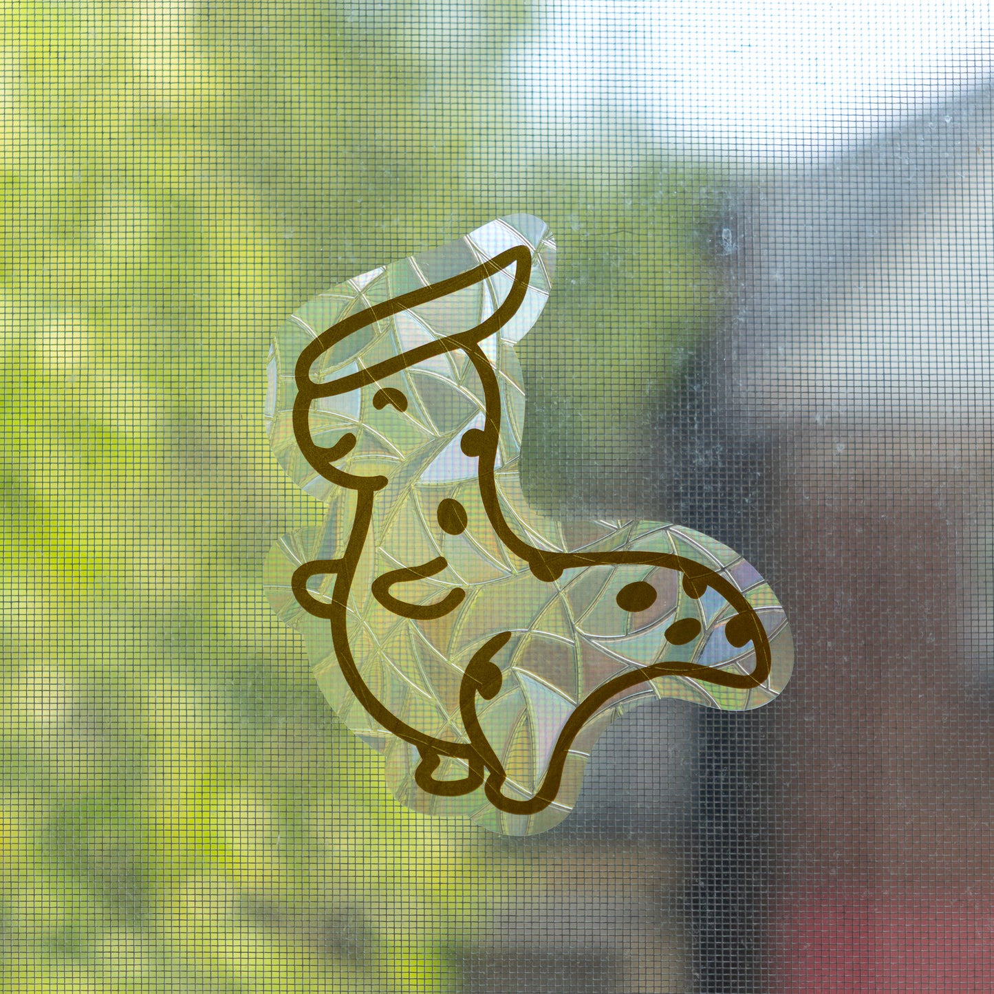 Gold Dinosaur Window Cling