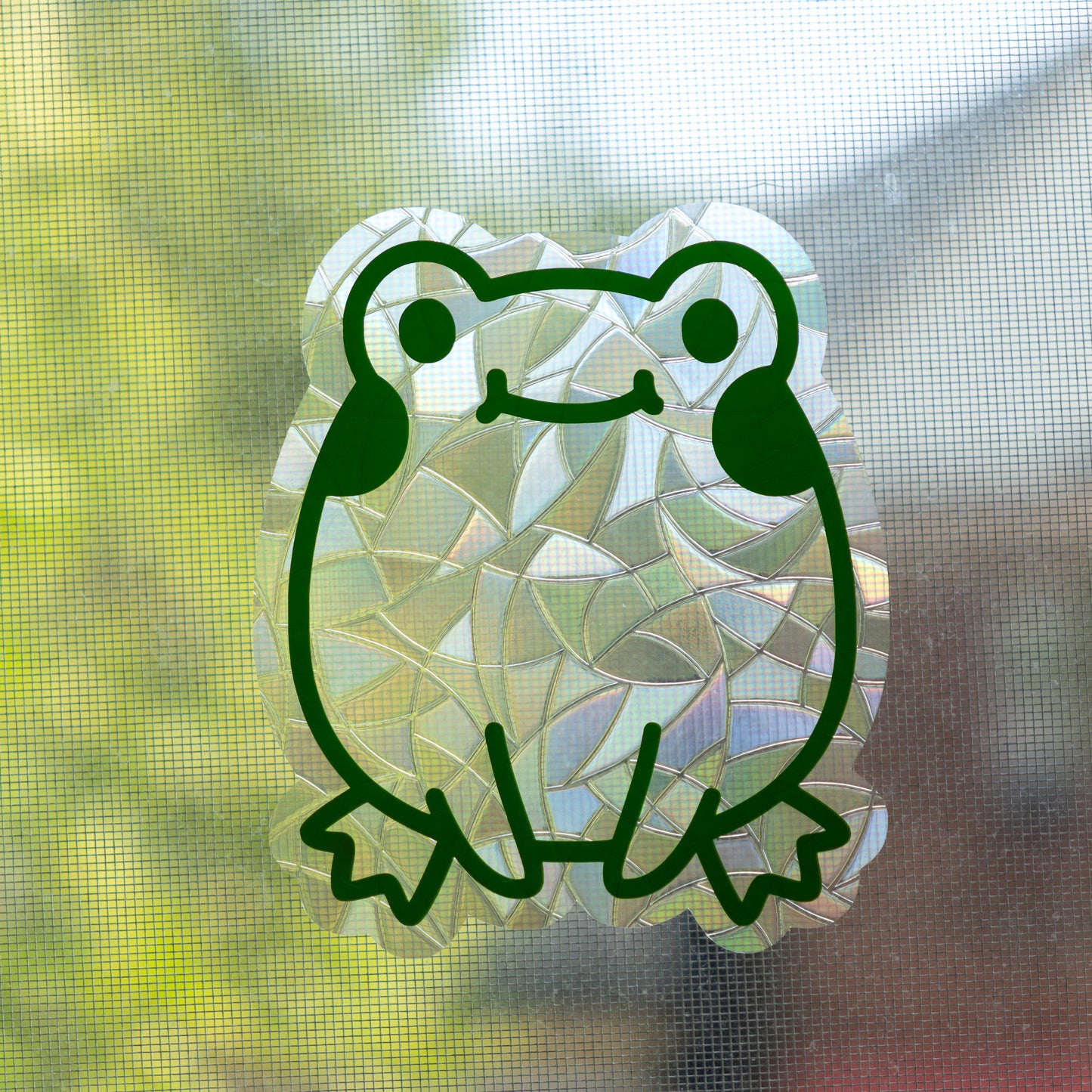 Green Frog Window Cling