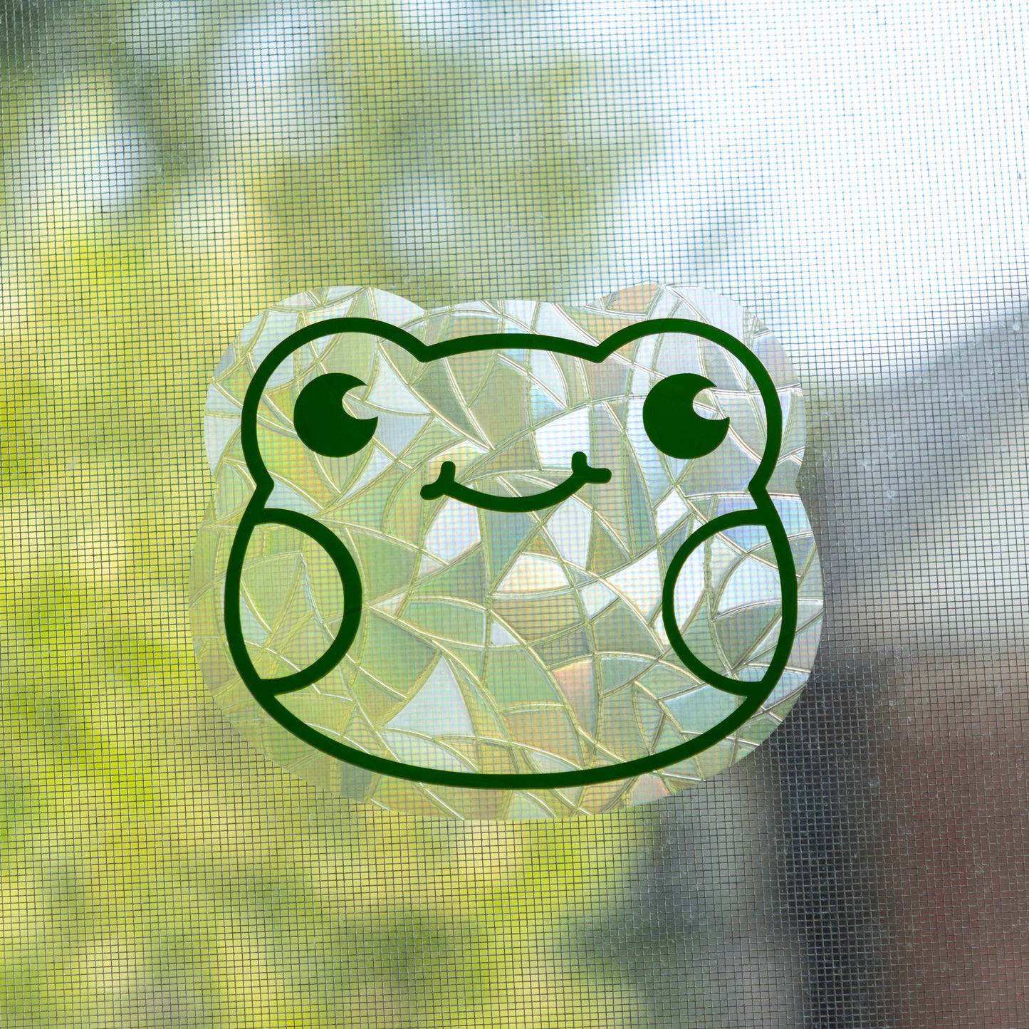 Green Frog Window Cling