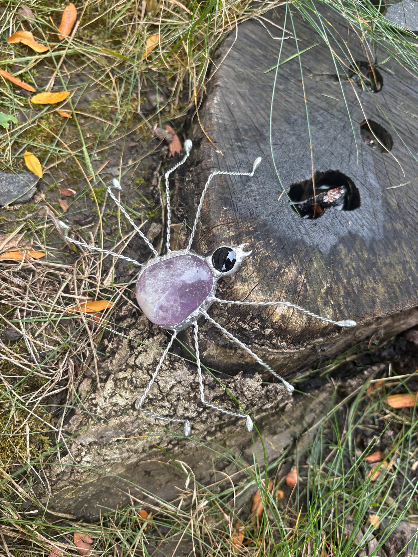 Stained Glass Spiders