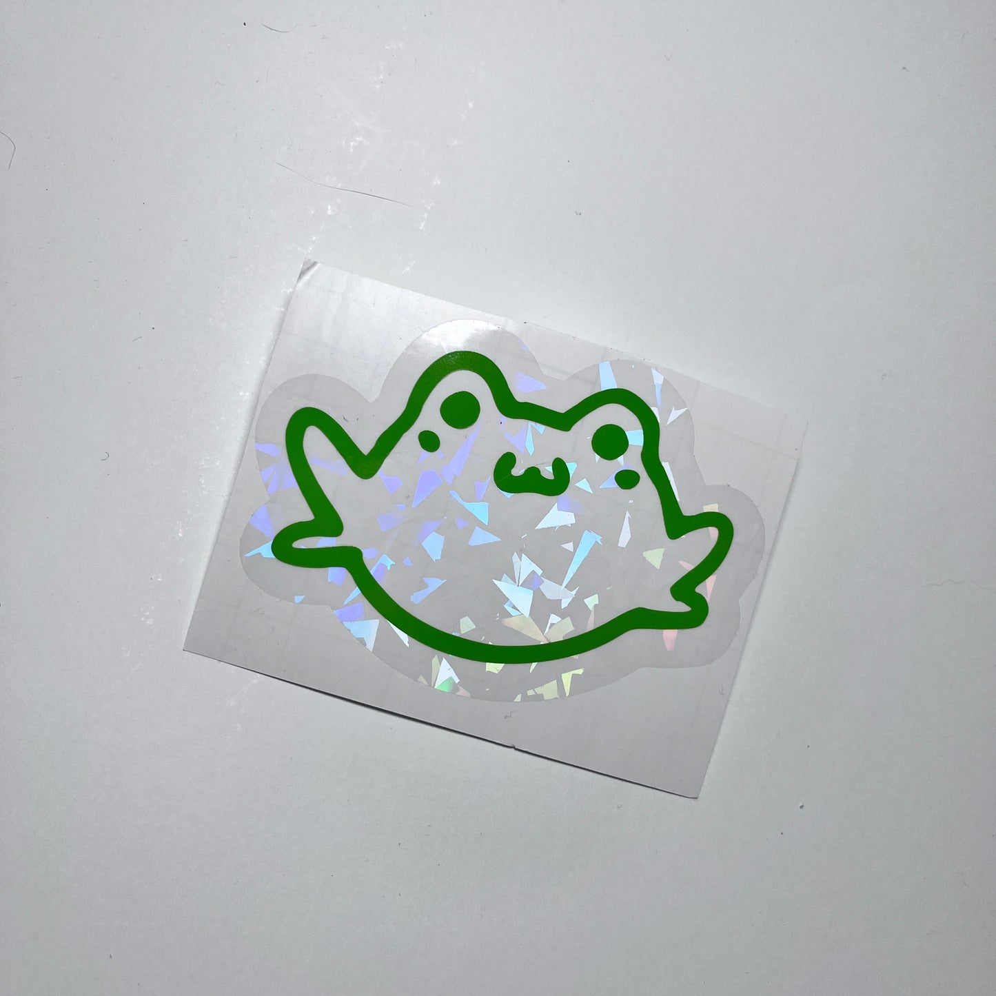 Green Frog Suncatcher Sticker