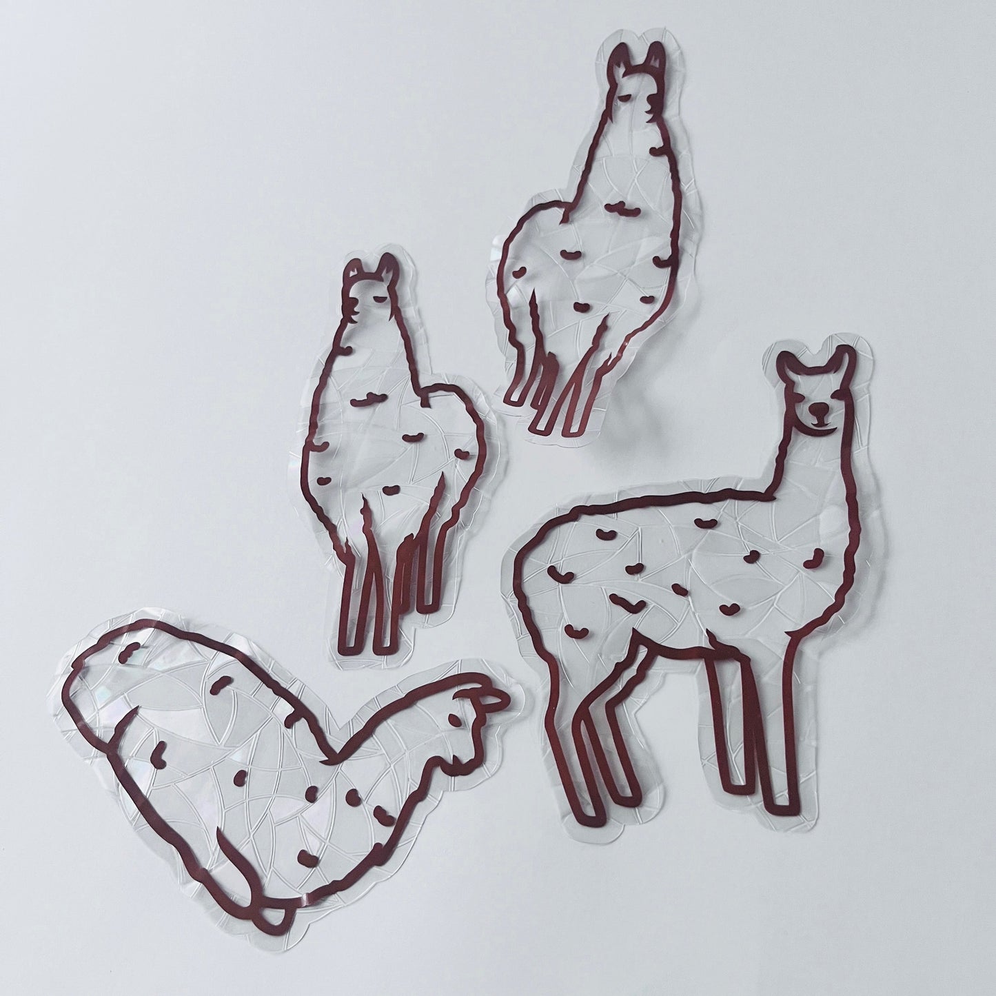 Brown Llama Window Cling