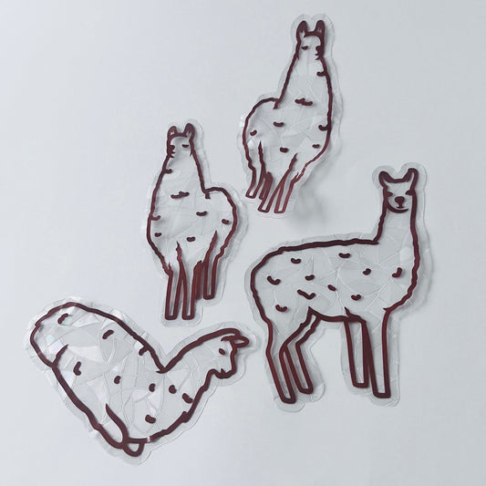 Brown Llama Window Cling