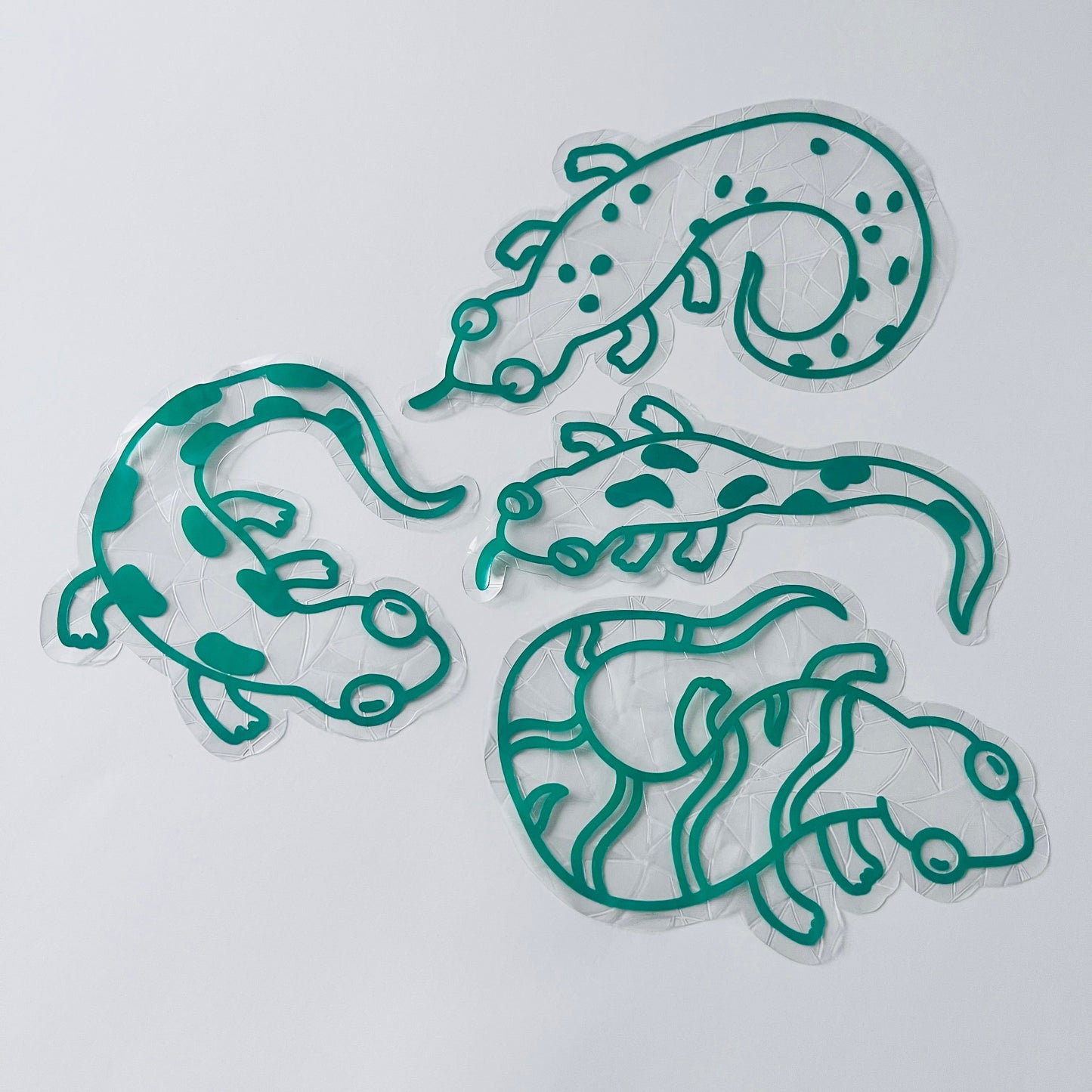 Green Salamander Window Cling