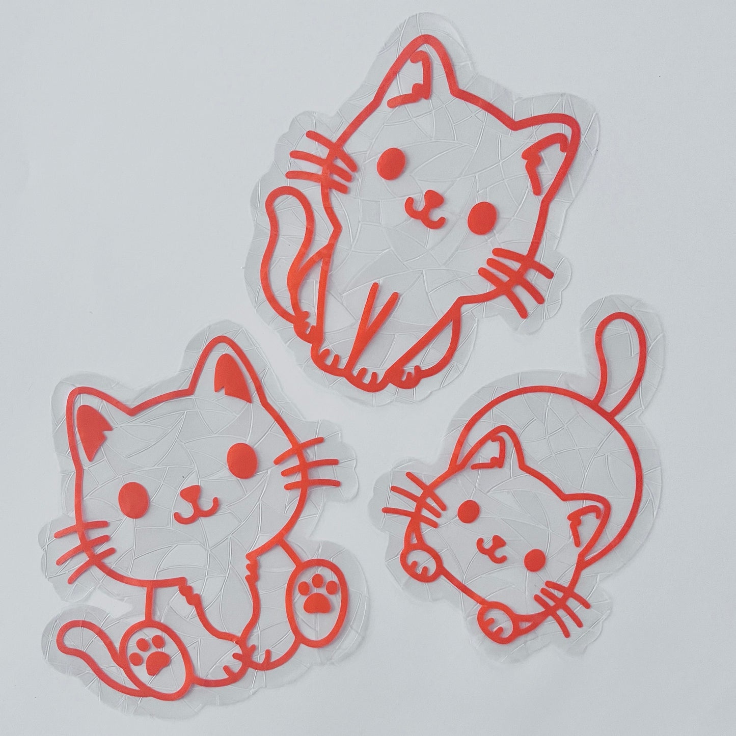 Orange Cat Window Cling