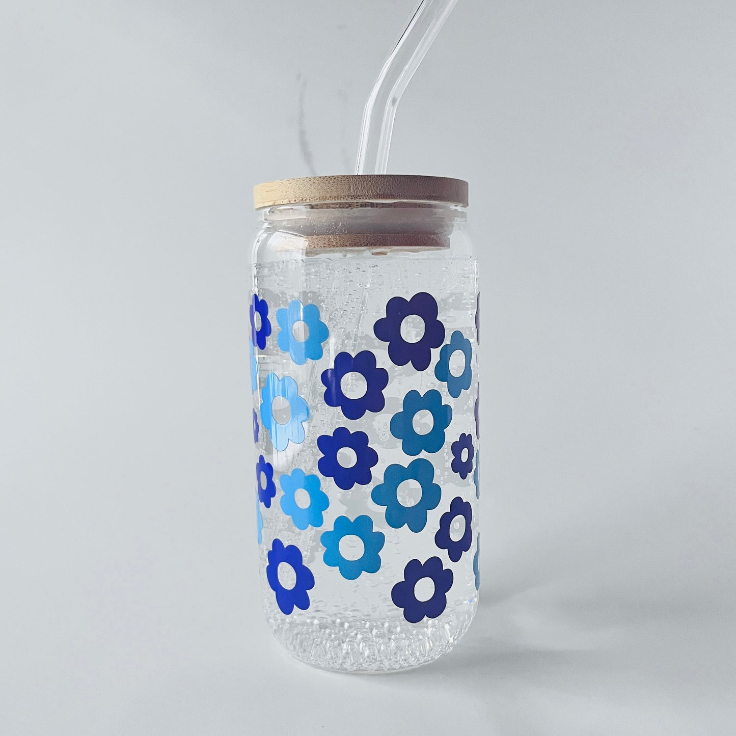 Blue and Purple Flower Cup