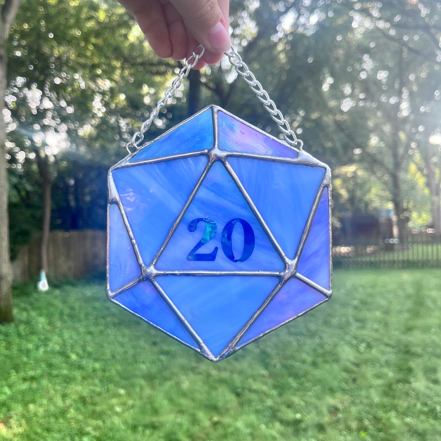 D20 Stained Glass