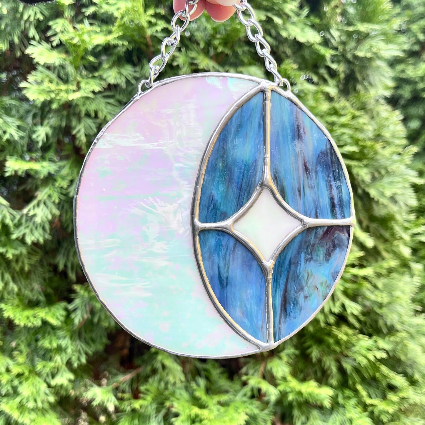 Mini Moon and Star Stained Glass