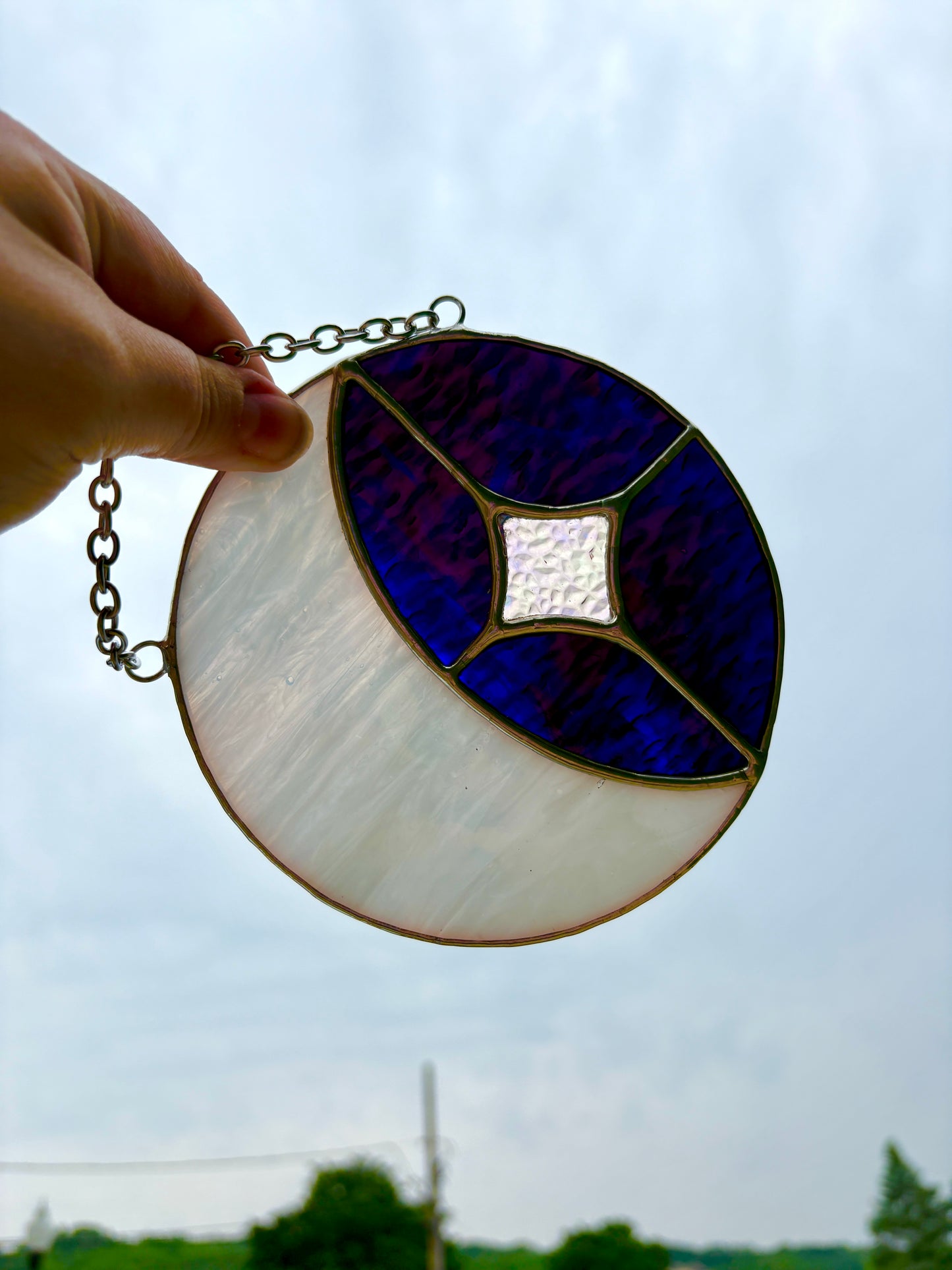 Mini Moon and Star Stained Glass