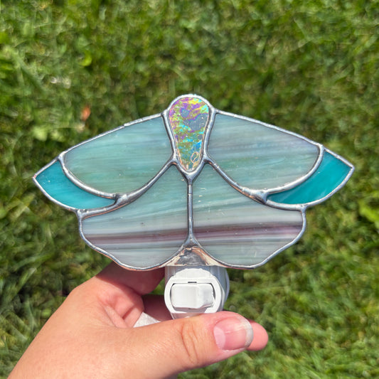 Moth Stained Glass Nightlight