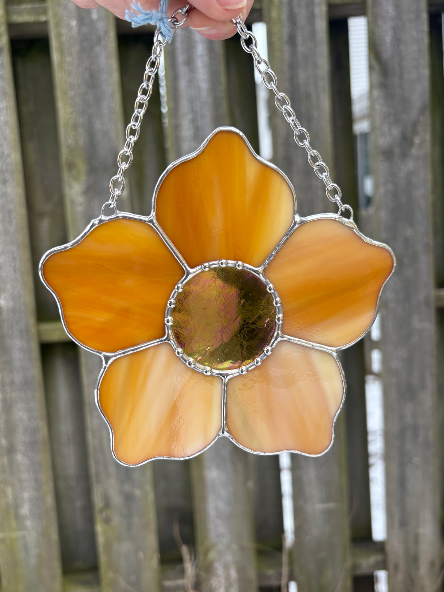 Yellow Flower Stained Glass