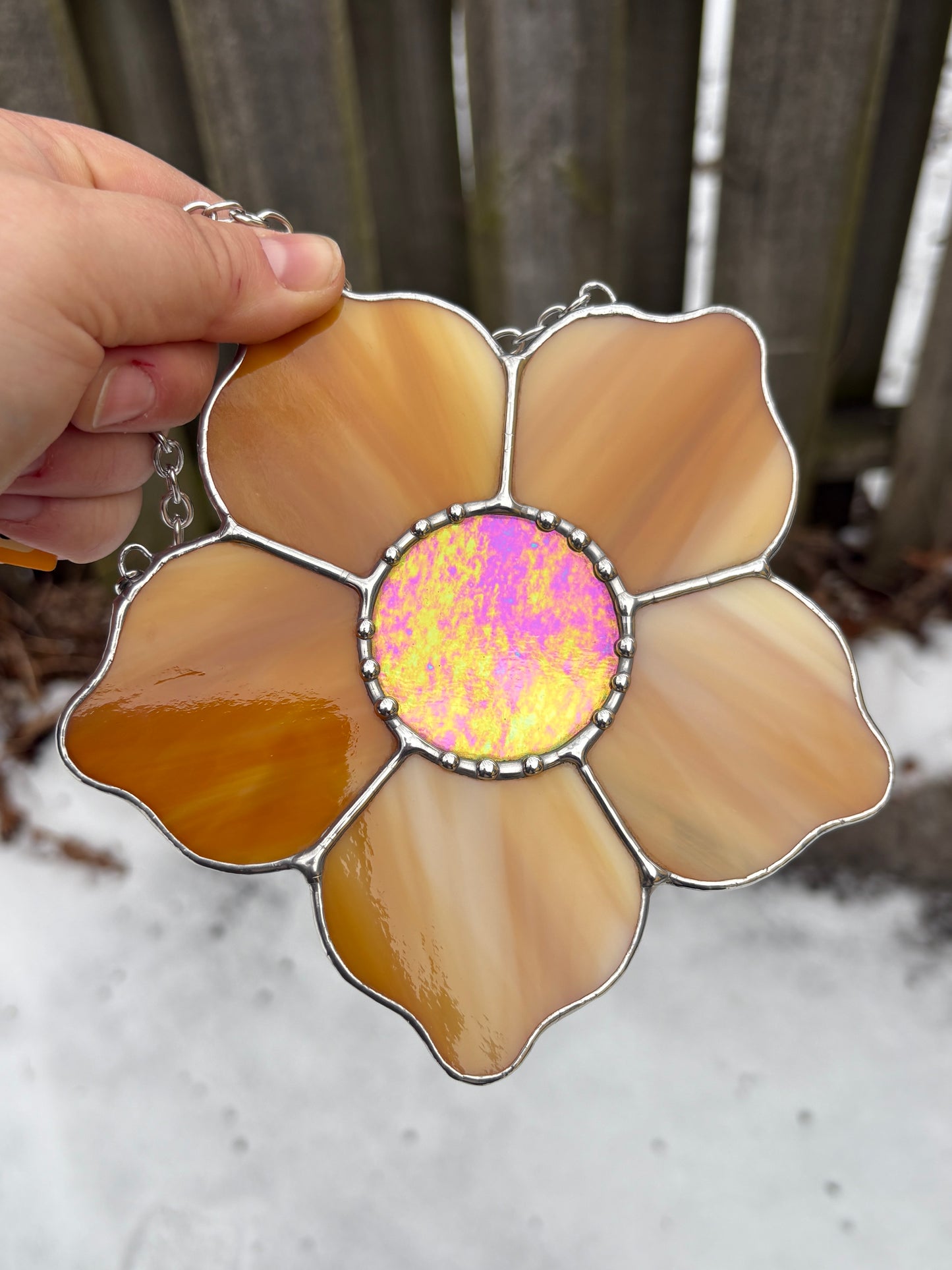 Yellow Flower Stained Glass