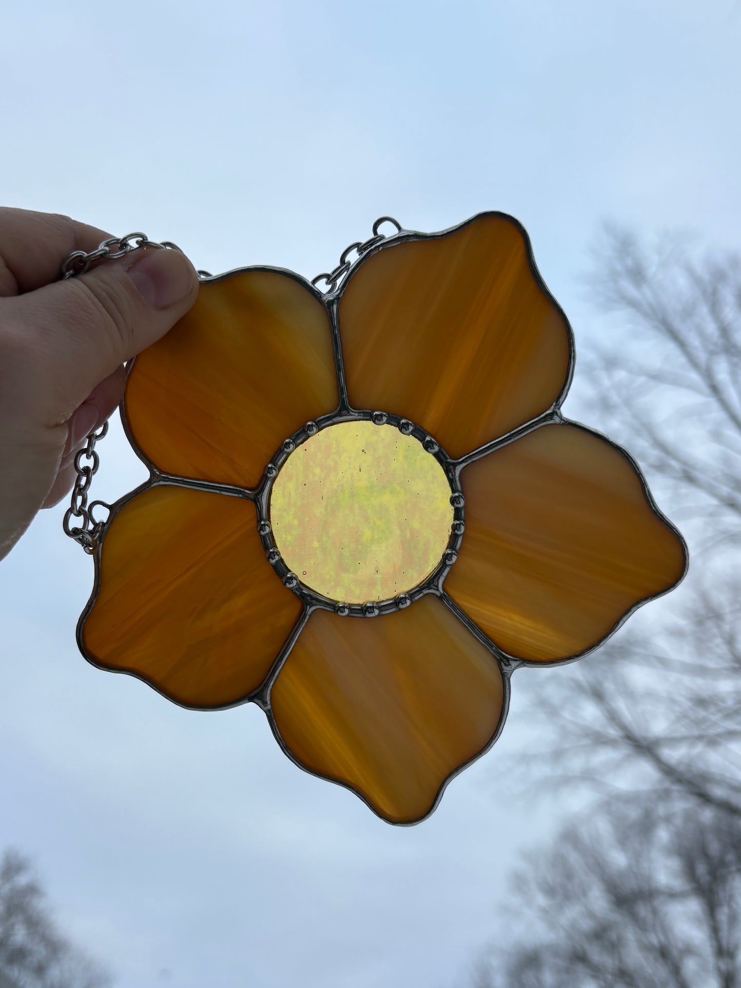 Yellow Flower Stained Glass