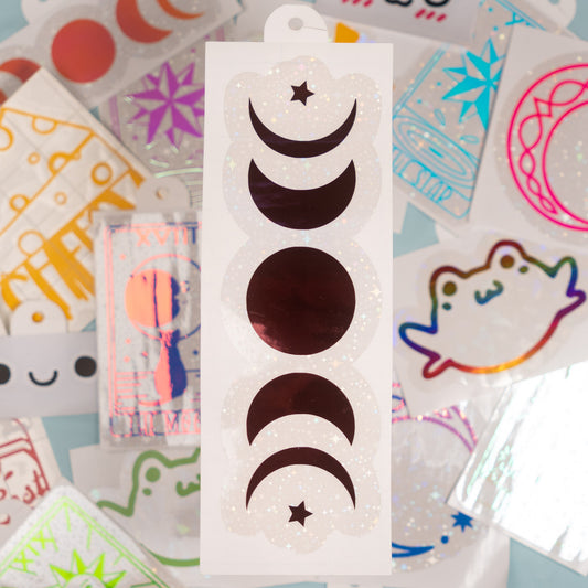 Large Moon Phase Suncatcher Sticker