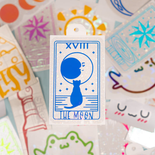 Moon Tarot Suncatcher Sticker