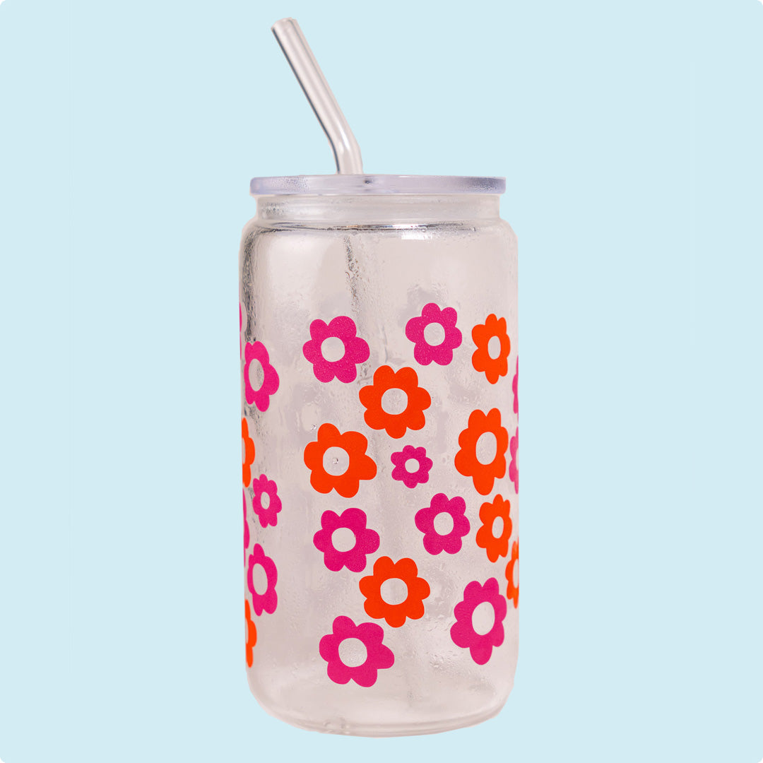 Pink and Orange Flower Cup