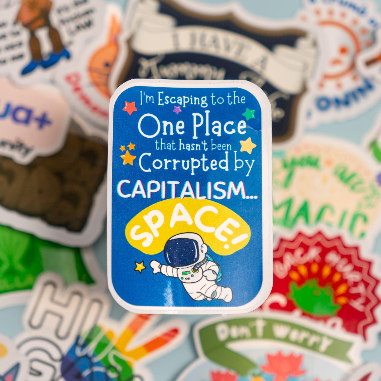 Escaping Capitalism Sticker